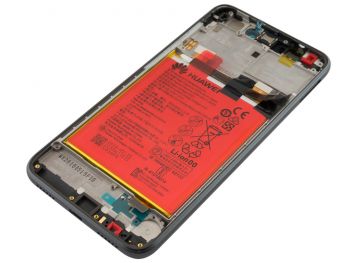 Pantalla Service Pack completa IPS negra con marco para Huawei P8 Lite (2017)